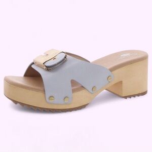 RARE Dr. Scholl’s Original Max Platform Sandals - Blue Dawn - Size 9